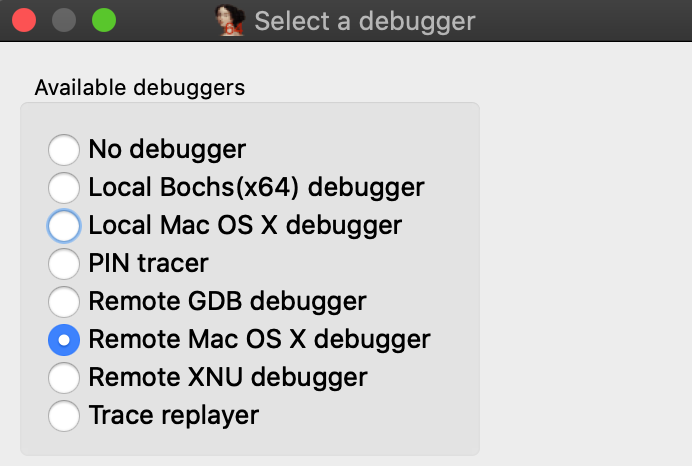 switch debugger